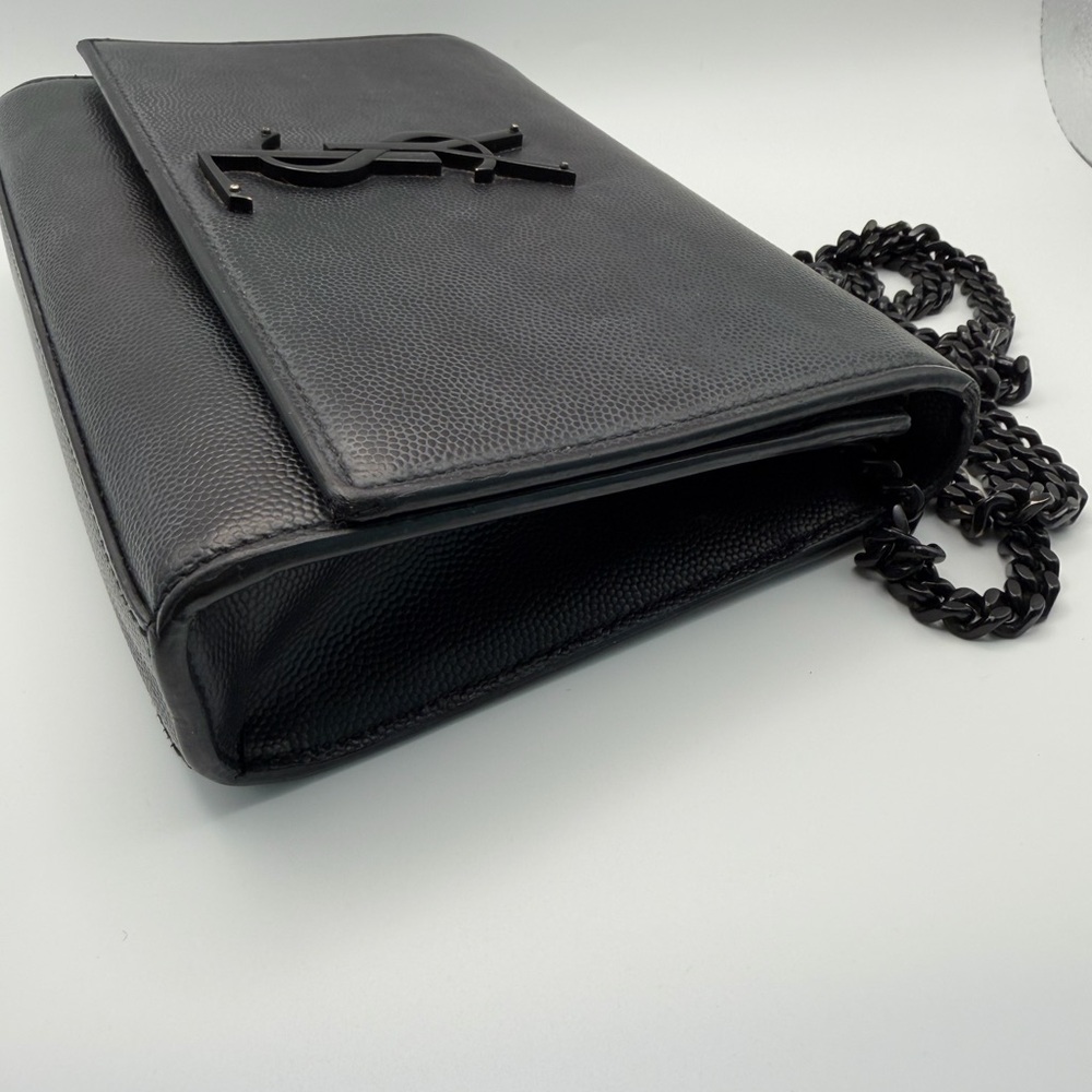Saint Laurent Kate black grained leather small crossbody bag - Picture 5 of 16